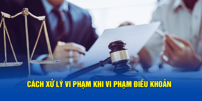 Cách xử lý vi phạm khi vi phạm điều khoản 