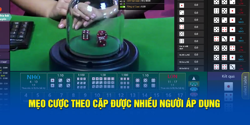 Mẹo cược theo cặp được nhiều người áp dụng tại nhà cái cá cược